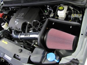 Nissan Titan Performance Air Intake - K&N Engineering - Mandrel-Bent Aluminum - `04-`11
